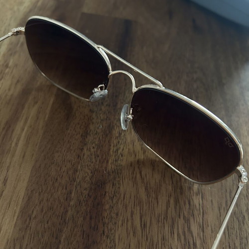OJO sunglasses new, gold frame with brown lenses