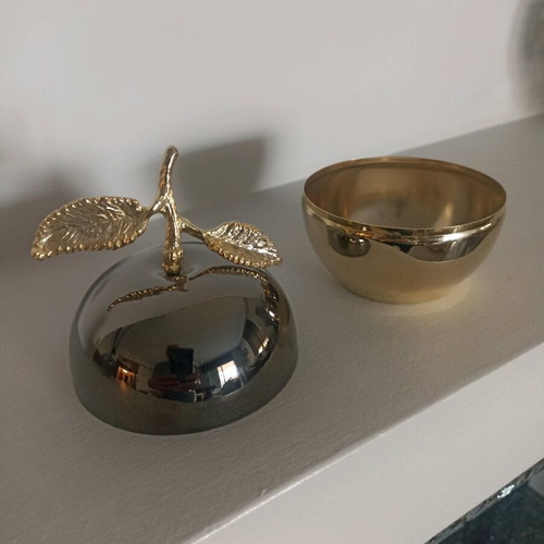 Bronze gilded fondantière like new