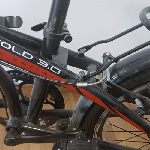 Kron Fold 3.0 20 Inch Folding City Bicycle like new, black-red
