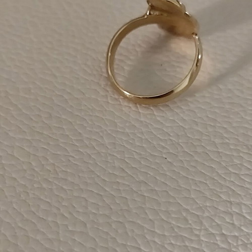 Christian Dior Matryoshka ring vintage, like new, gold metal with enamel