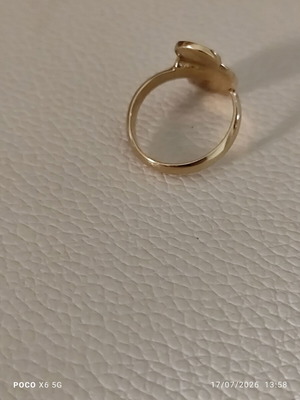 Christian Dior Matryoshka ring vintage, like new, gold metal with enamel