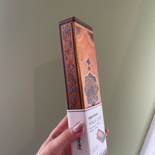 Paperblanks Safavid Leather Look pencil case new with traditional pattern