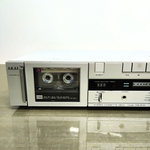 Akai CS-F14 vintage cassette deck used, Dolby B/C, metal tape