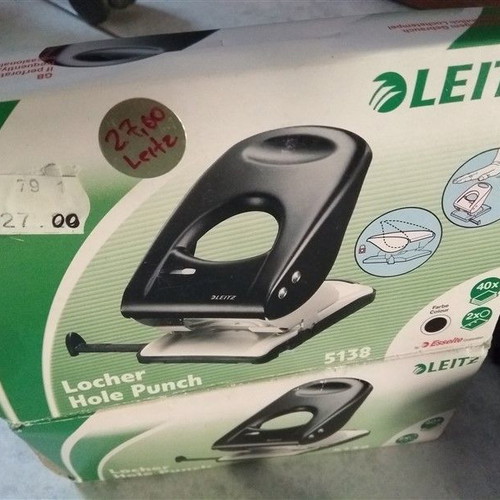 Leitz 5138 hole punch 40 sheets new