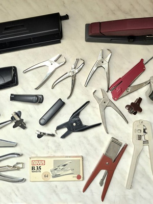 Vintage stapler collection used, pack of 21 pieces