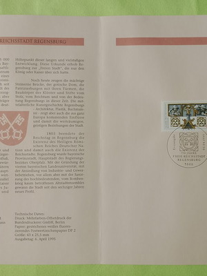 Γραμματόσημα Γερμανίας 1995 σφραγίδα πρώτης ημέρας Βόννη, σαν καινούργια