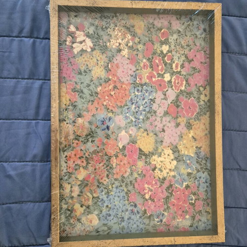 Akuante decorative tray 30x42 cm colorful floral new