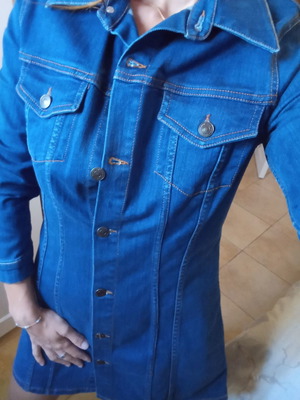 Jean φόρεμα Zara σαν καινούργιο, μπλε, μέγεθος S
