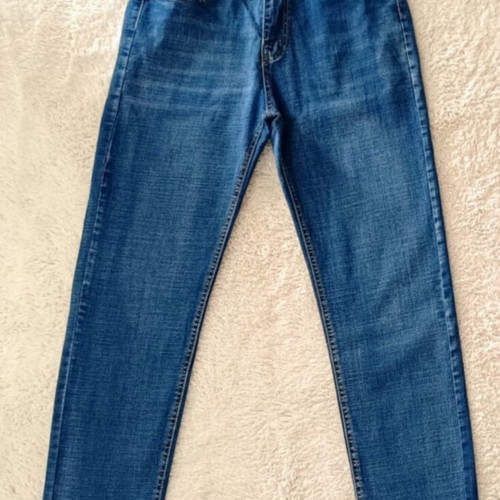 Men's Blue Regular Fit Jeans New, Thin Denim W32 L32