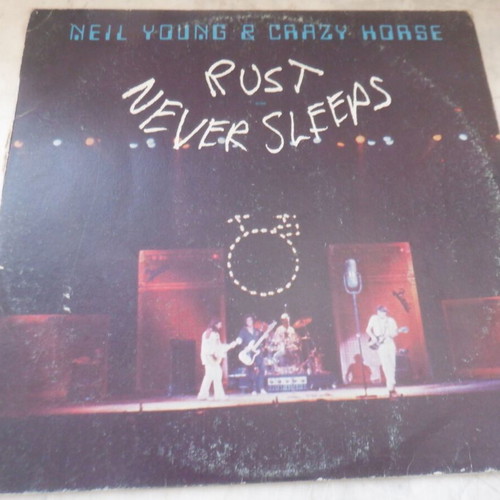 Neil Young Rust Never Sleeps rare Greek pressing vinyl used