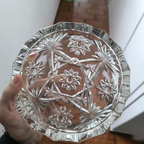 Crystal ashtray like new