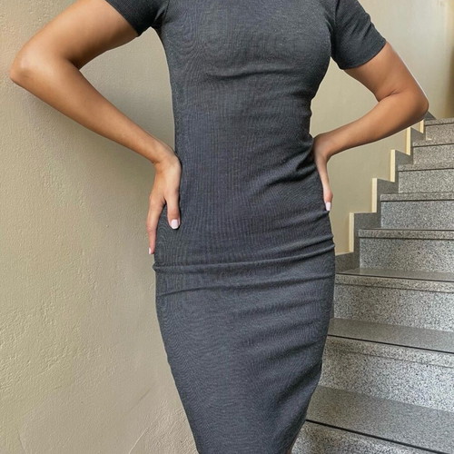 Zara dress gray like new, slim fit, size S
