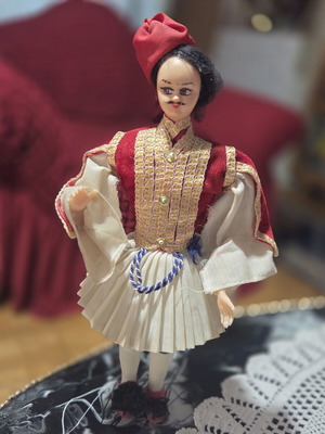 Tsolias figure traditional costume used, approx. 20cm