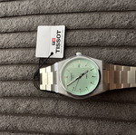 Tissot PRX blue quartz wristwatch 40mm, men's