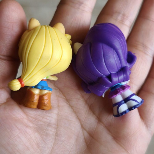 My Little Pony mini figures used, Rarity and Applejack set