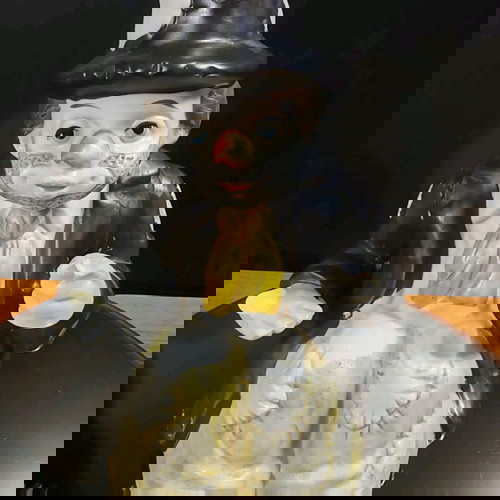 Фигурка на клоун хобо употребявана, винтидж