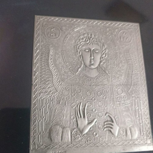 Archangel Michael by Ilias Lalaounis 14x14 cm (9.5x8 cm)