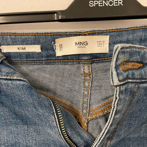 Kim Mango jeans used, size XS 34 6, mid-rise fit