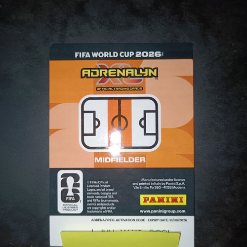 James Rodríguez Premium Gold Limited Edition card from Panini Adrenalyn XL