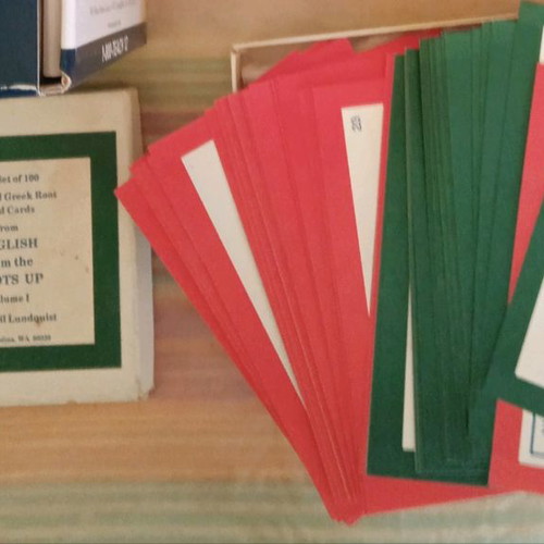 English from the Roots Up Flashcards Vol. 1 used, 1993 edition