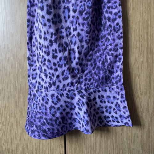 Moschino dress vintage purple leopard print, like new, XS