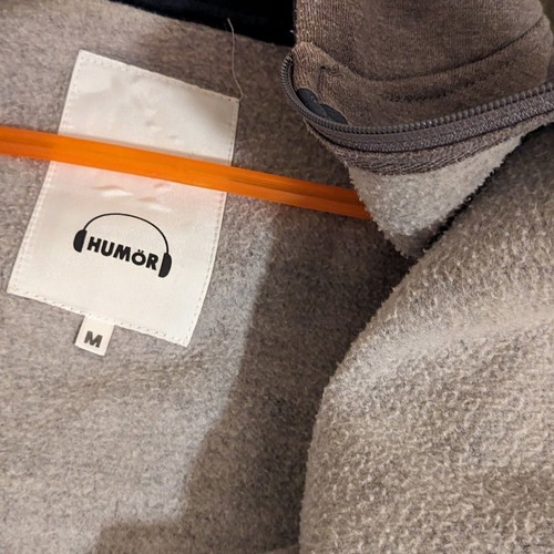 Humor Medium sweatshirt jacket used, gray without pockets