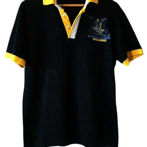 Dsquared2 polo shirt like new, black, cotton