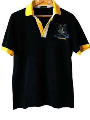 Dsquared2 polo shirt like new, black, cotton