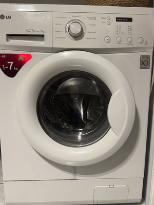 LG washing machine, 7 kg load capacity