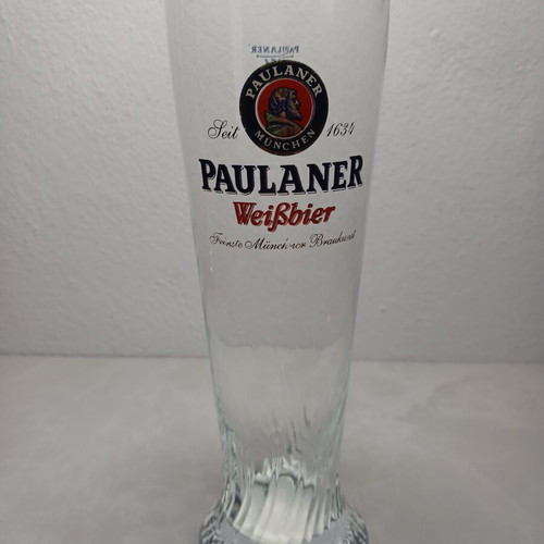 Paulaner Beer Glass 0.5l used, made in Germany