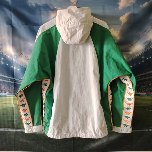Kappa Men's 222 Banda Niko Hooded Jacket like new, size M, colorful turquoise