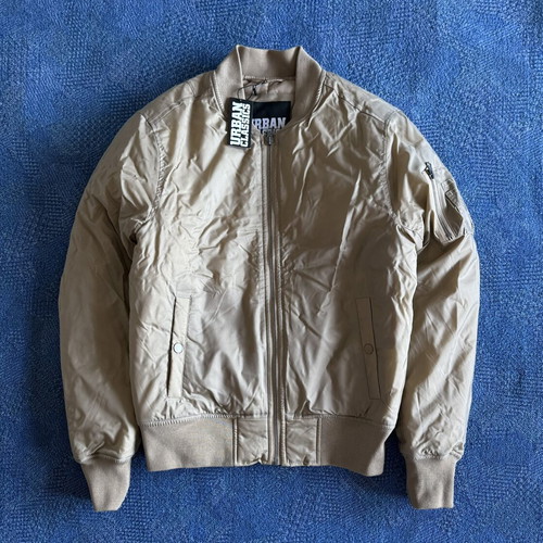 Urban Classics Bomber Jacket new, men's beige winter jacket size S