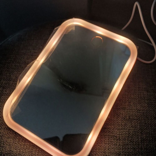 Illuminated mirror with USB and color options new