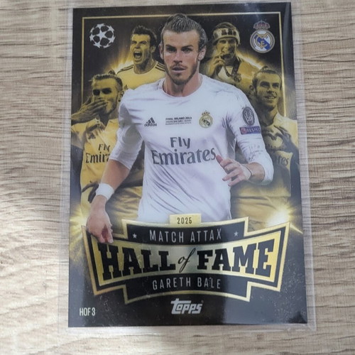 Gareth Bale Hall of Fame Match Attax 2025-2026 UCL card new