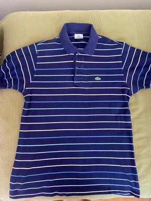 Lacoste Polo shirt like new, size M/L, blue, 100% cotton