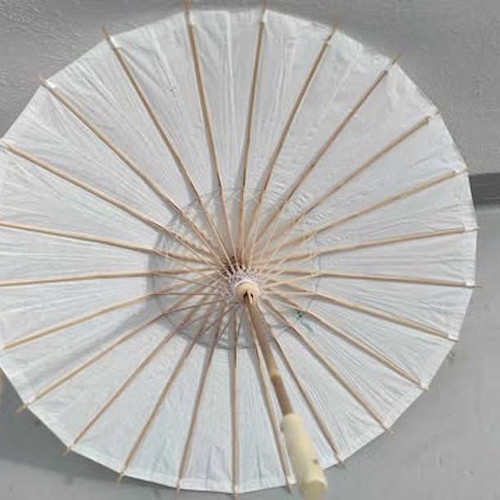 Paper umbrella made of bamboo Chinese style like new
