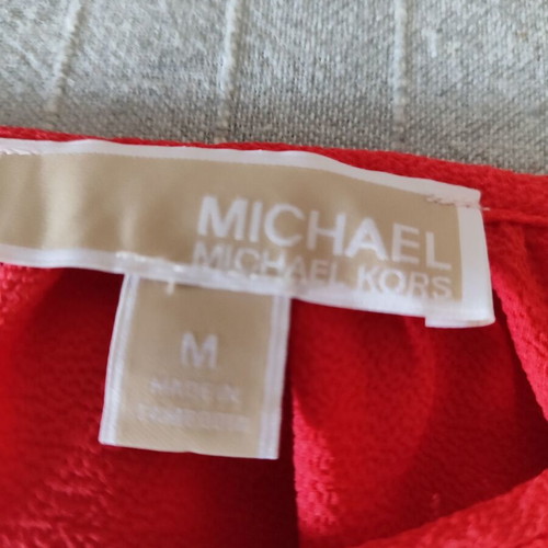 Michael Kors blouse with open shoulders red new
