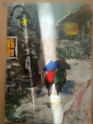 Handmade artwork on paper new