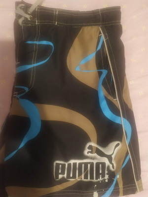 Puma men's swimwear XL, like new, black and blue