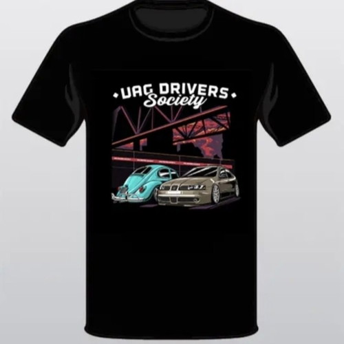 T-shirt Vag VW with car design, medium, new