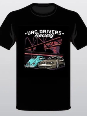 T-shirt Vag VW with car design, medium, new