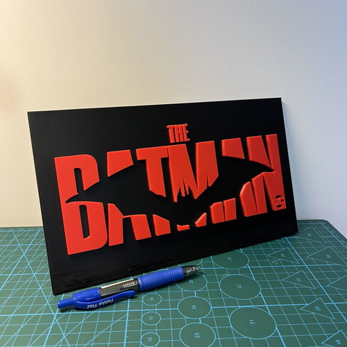 The Batman 2022 decorative plaque, premium PLA+