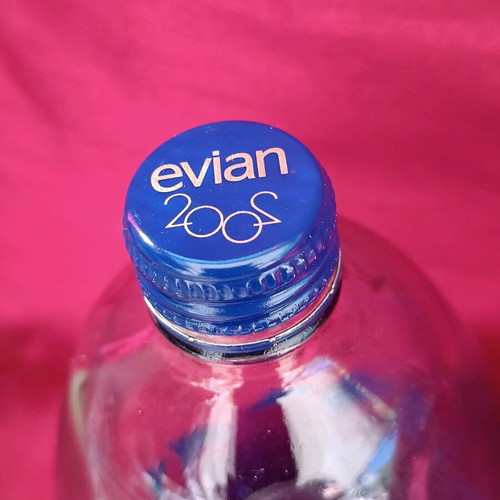 Evian bottle like new, collectible, 1 liter, 2002