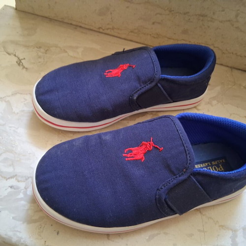 Polo Ralph Lauren Kids Slip On Shoes Like New, Blue, Size 29