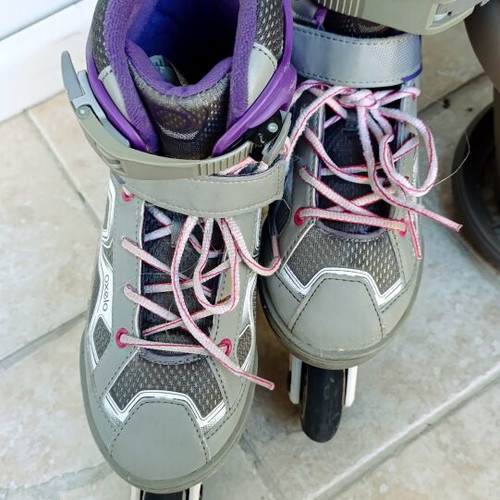 Rollers Oxello used, purple color, sizes 35 to 38
