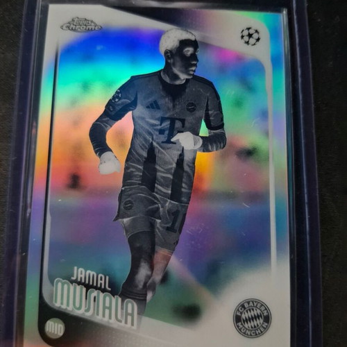 Topps Chrome UEFA CC #130 Jamal Musiala Negative Refractor κάρτα σαν καινούργιο