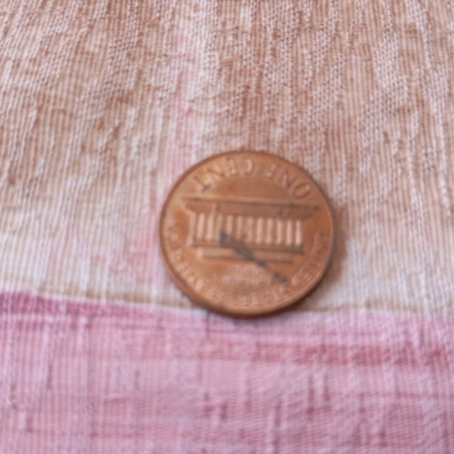American one cent coin used, Lincoln memorial 1983-2008
