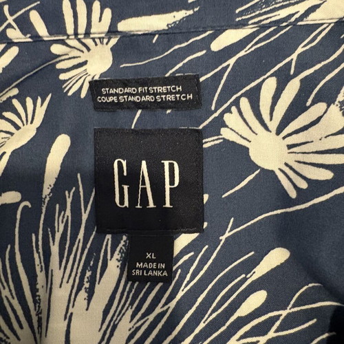 Gap short-sleeve shirt like new, blue, size XL