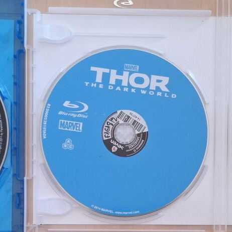 Thor and Thor 2: The Dark World Marvel Blu-ray set with Greek subtitles