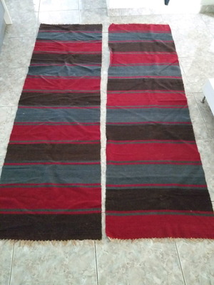 Wool handmade rugs like new, set of 2